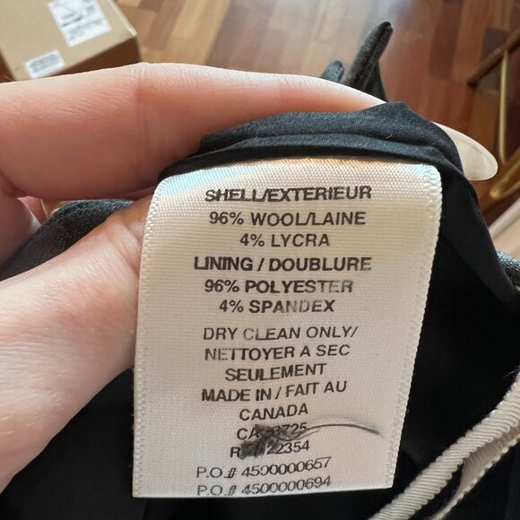 Aritzia - Talula Babaton - Grey Wool Suiting Pencil Skirt - 0 - Picture 5 of 5